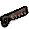 a small icon of a bone saw. it has dried blood on it